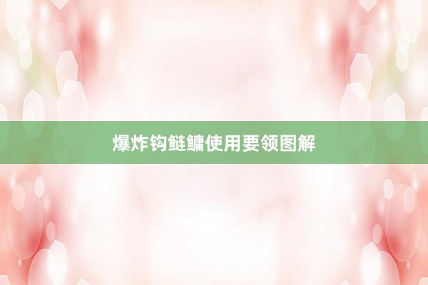 爆炸钩鲢鳙使用要领图解